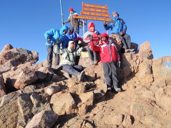 One of the summits of Mt. Kenya, Point Lenana Point Lenana